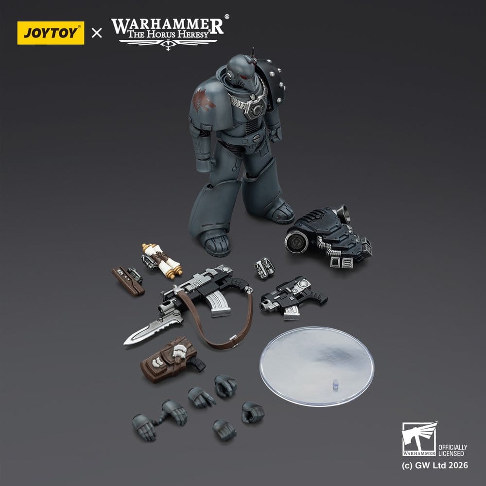 🧪 LAB | SU ORDINAZIONE Warhammer The Horus Heresy Action Figure Space Wolves MKVI Tactical Legionary 12 cm