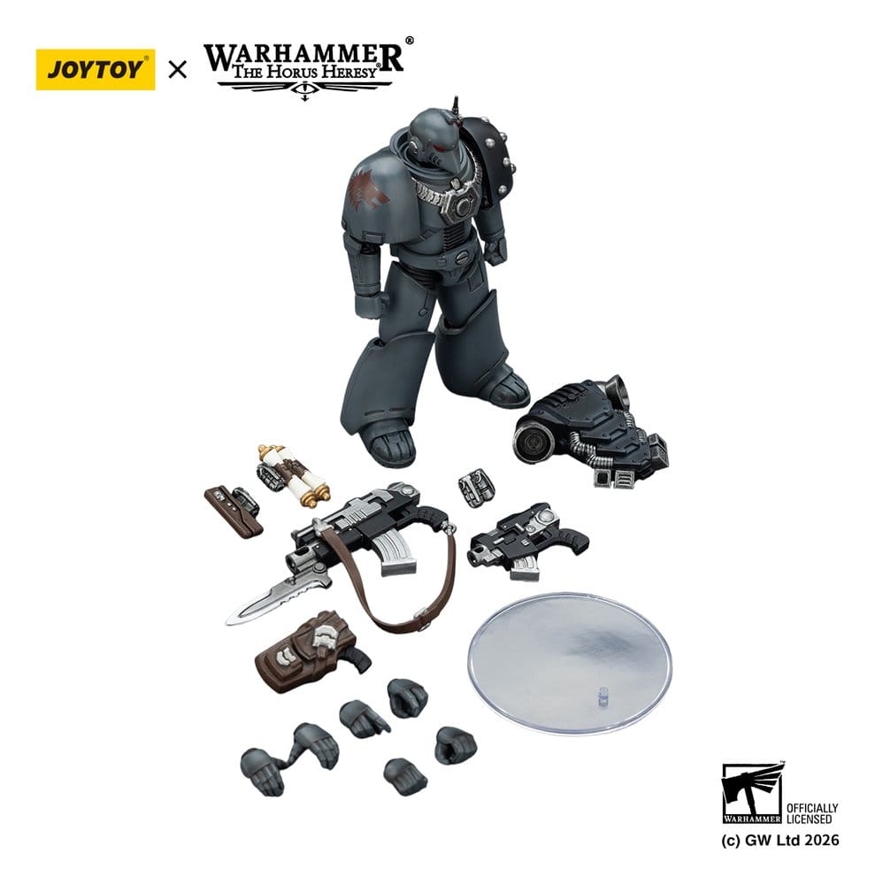🧪 LAB | SU ORDINAZIONE Warhammer The Horus Heresy Action Figure Space Wolves MKVI Tactical Legionary 12 cm
