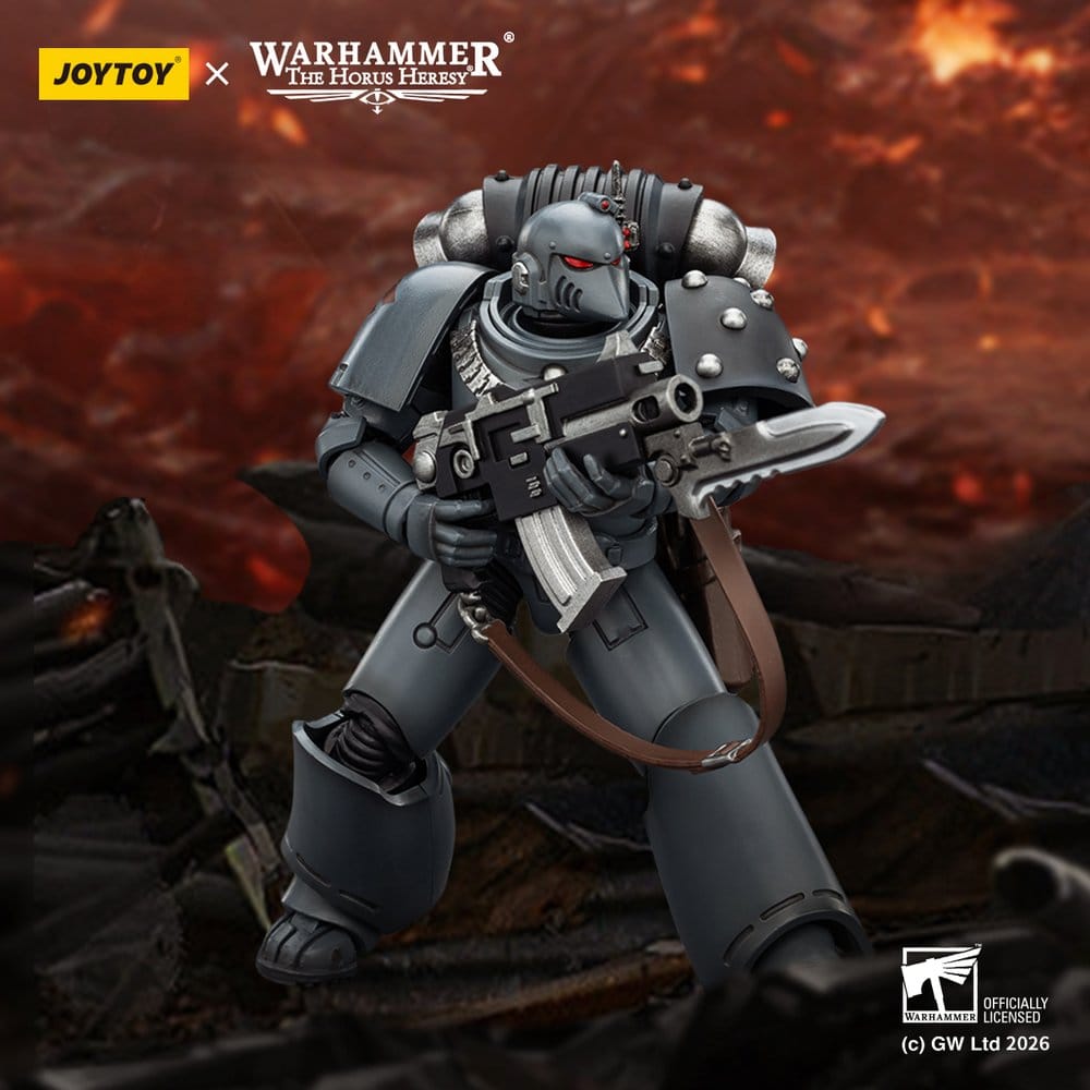 🧪 LAB | SU ORDINAZIONE Warhammer The Horus Heresy Action Figure Space Wolves MKVI Tactical Legionary 12 cm