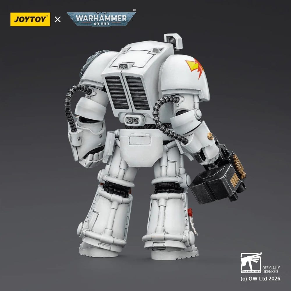 🧪 LAB | SU ORDINAZIONE Warhammer 40,000 Action Figure White Scars Terminator 2 with Power Fist and Storm Bolter 14 cm