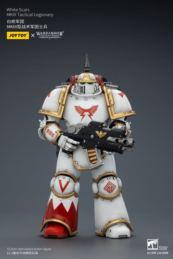 🧪 LAB | SU ORDINAZIONE Warhammer The Horus Heresy Action Figure White Scars MKIll Tactical Legionary 12 cm