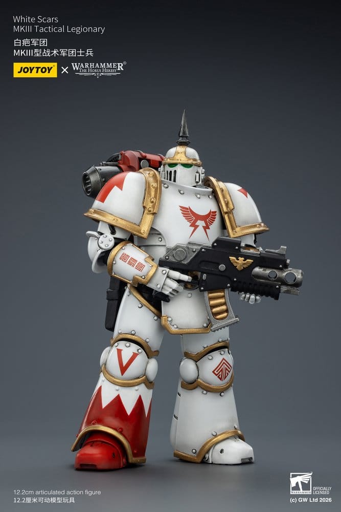 🧪 LAB | SU ORDINAZIONE Warhammer The Horus Heresy Action Figure White Scars MKIll Tactical Legionary 12 cm