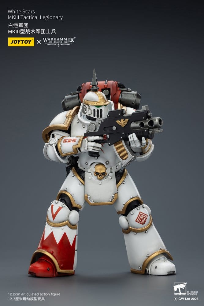 🧪 LAB | SU ORDINAZIONE Warhammer The Horus Heresy Action Figure White Scars MKIll Tactical Legionary 12 cm