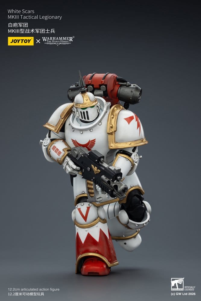 🧪 LAB | SU ORDINAZIONE Warhammer The Horus Heresy Action Figure White Scars MKIll Tactical Legionary 12 cm