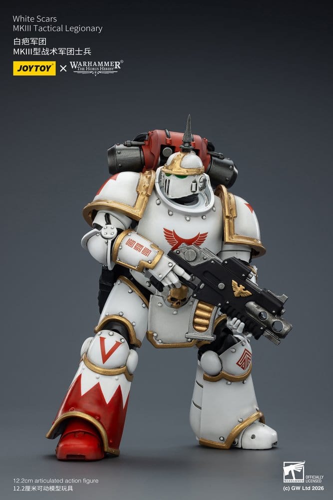 🧪 LAB | SU ORDINAZIONE Warhammer The Horus Heresy Action Figure White Scars MKIll Tactical Legionary 12 cm
