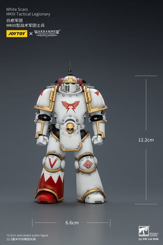 🧪 LAB | SU ORDINAZIONE Warhammer The Horus Heresy Action Figure White Scars MKIll Tactical Legionary 12 cm