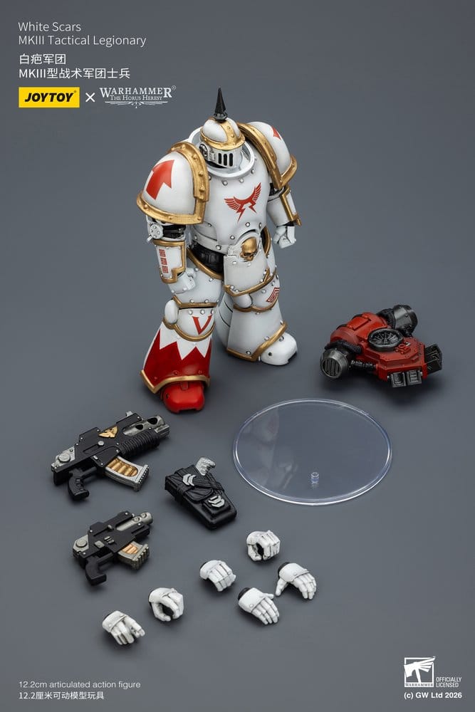 🧪 LAB | SU ORDINAZIONE Warhammer The Horus Heresy Action Figure White Scars MKIll Tactical Legionary 12 cm