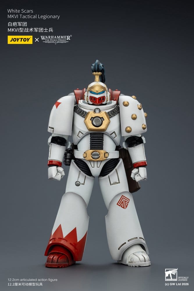 🧪 LAB | SU ORDINAZIONE Warhammer The Horus Heresy Action Figure White Scars MKVI Tactical Legionary 12 cm