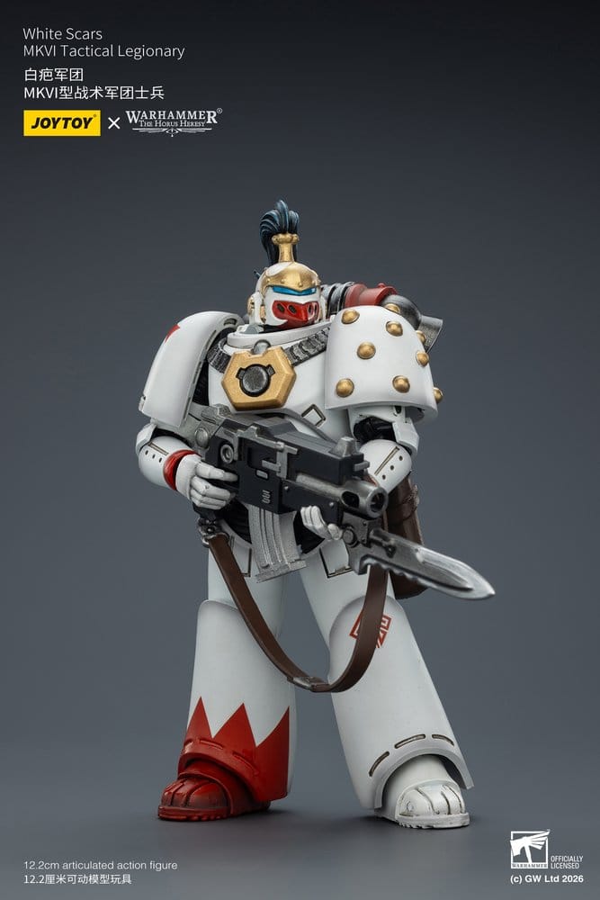 🧪 LAB | SU ORDINAZIONE Warhammer The Horus Heresy Action Figure White Scars MKVI Tactical Legionary 12 cm