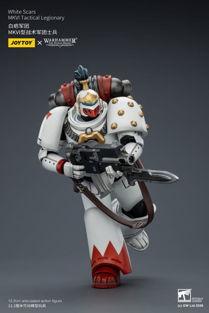 🧪 LAB | SU ORDINAZIONE Warhammer The Horus Heresy Action Figure White Scars MKVI Tactical Legionary 12 cm
