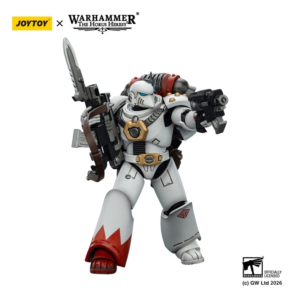 🧪 LAB | SU ORDINAZIONE Warhammer The Horus Heresy Action Figure White Scars MKVI Tactical Legionary 12 cm