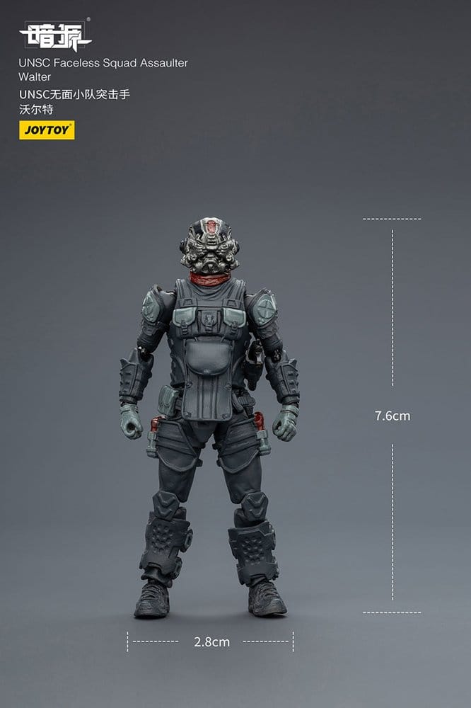 🧪 LAB | SU ORDINAZIONE Dark Source Action Figure 1/25 UNSC Faceless Squad 8 cm