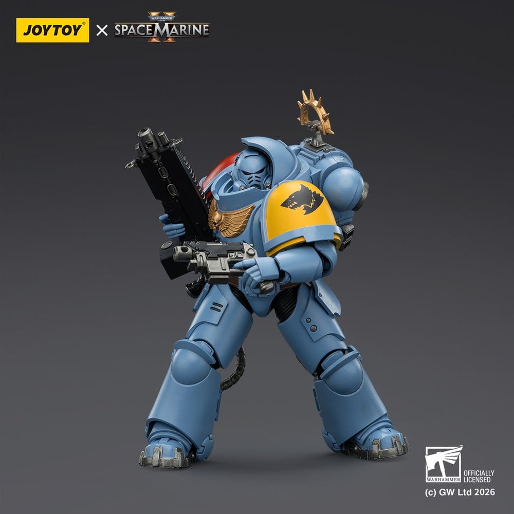 🧪 LAB | SU ORDINAZIONE Warhammer 40,000 Action Figure Game Edition Space Wolves Heavy Intercessor 13 cm