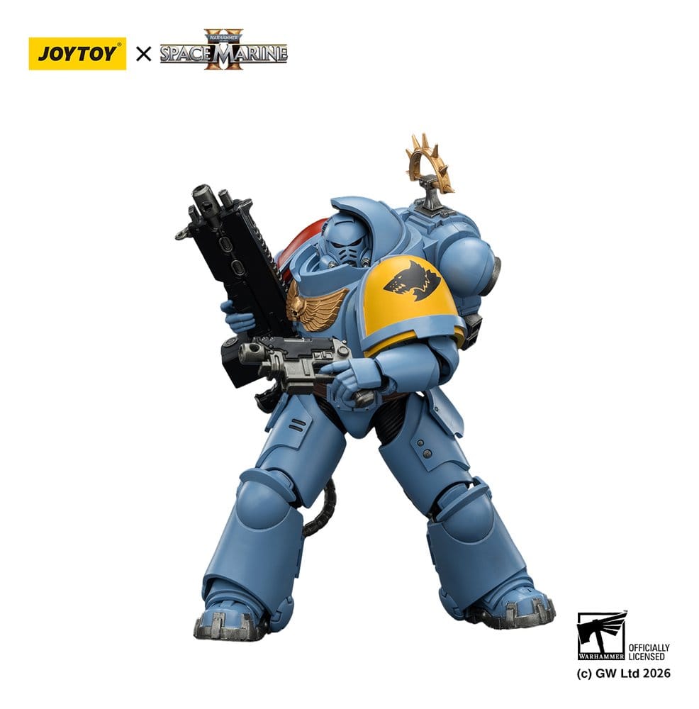 🧪 LAB | SU ORDINAZIONE Warhammer 40,000 Action Figure Game Edition Space Wolves Heavy Intercessor 13 cm