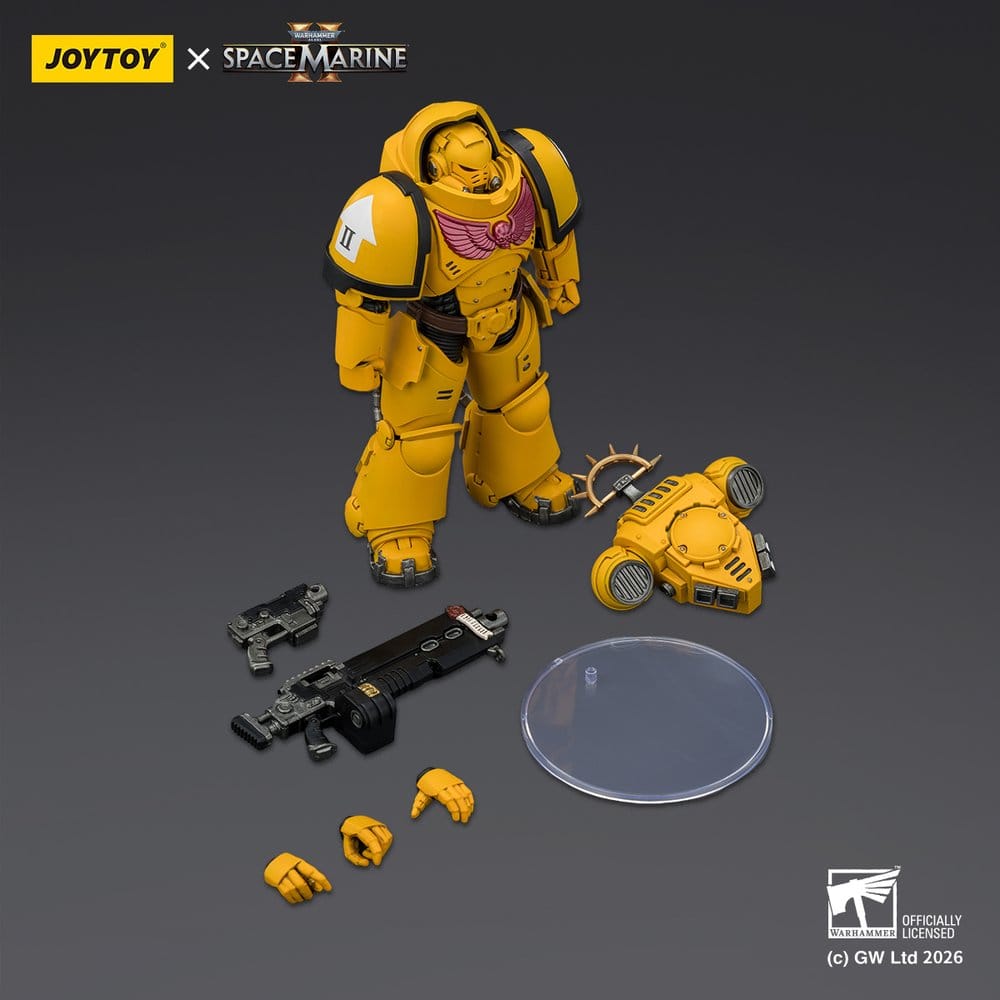 🧪 LAB | SU ORDINAZIONE Warhammer 40,000 Action Figure Game Edition Imperial Fists Heavy Intercessor 13 cm