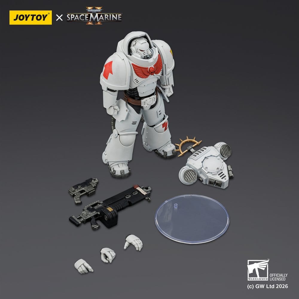 🧪 LAB | SU ORDINAZIONE Warhammer 40,000 Action Figure Game Edition White Scars Heavy Intercessor 13 cm