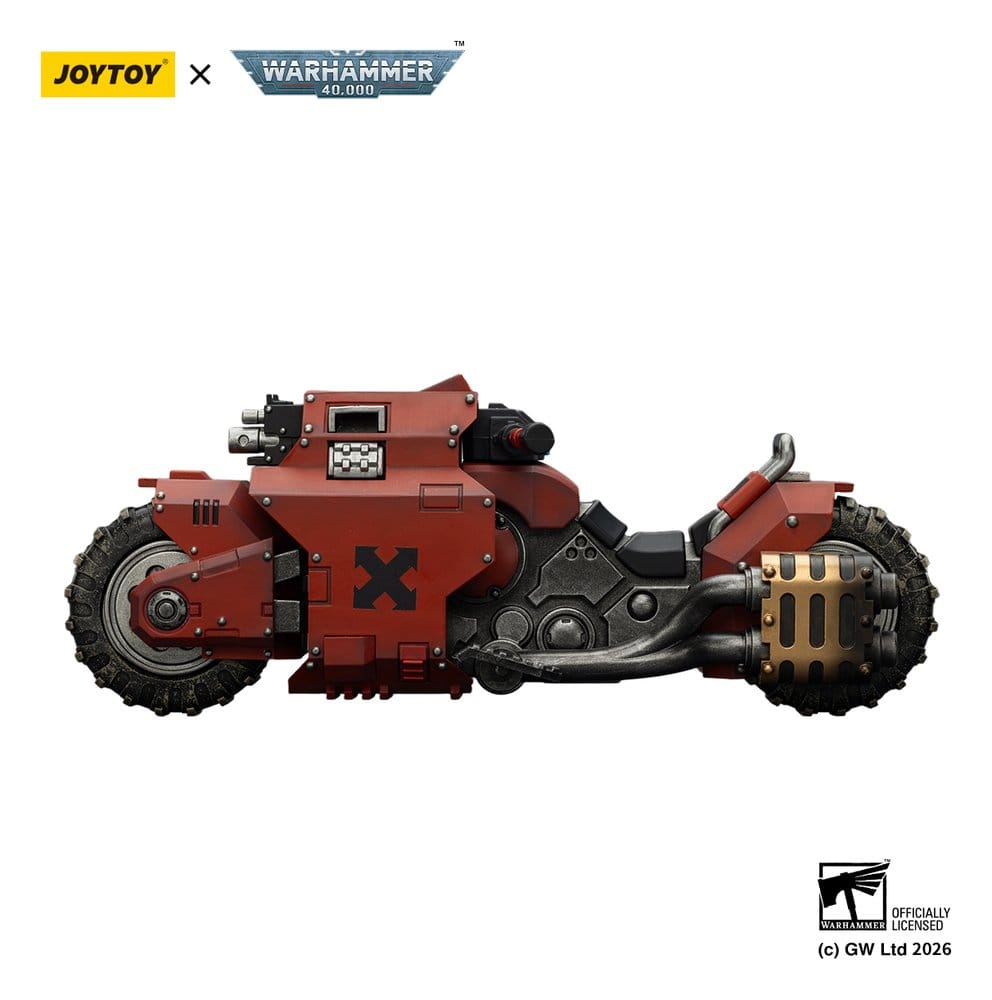 🧪 LAB | SU ORDINAZIONE Warhammer 40,000 Raider-pattern Combat Bike Blood Angels with twin-linked bolt rifles 22 cm