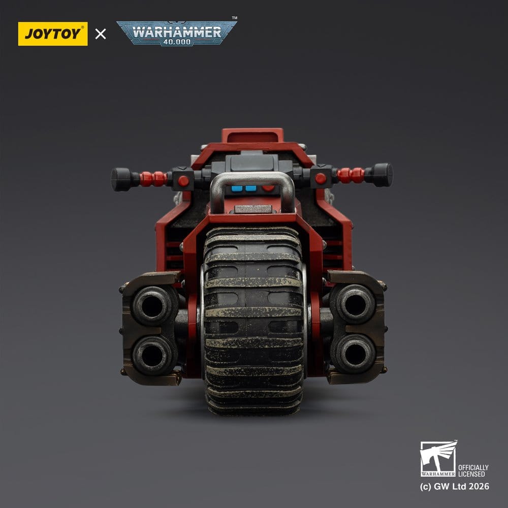 🧪 LAB | SU ORDINAZIONE Warhammer 40,000 Raider-pattern Combat Bike Blood Angels with twin-linked bolt rifles 22 cm