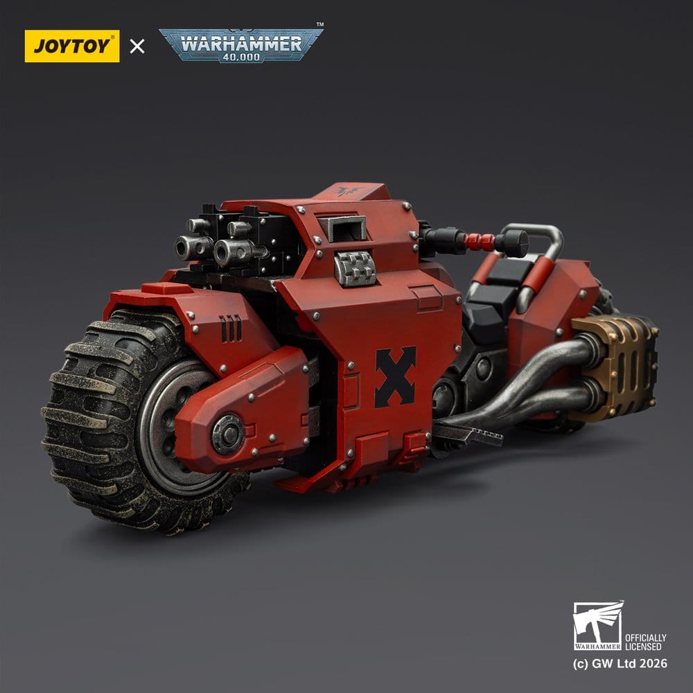 🧪 LAB | SU ORDINAZIONE Warhammer 40,000 Raider-pattern Combat Bike Blood Angels with twin-linked bolt rifles 22 cm