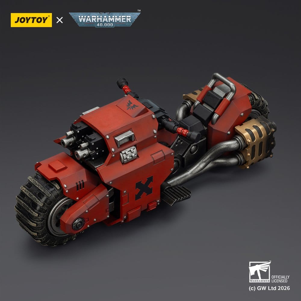 🧪 LAB | SU ORDINAZIONE Warhammer 40,000 Raider-pattern Combat Bike Blood Angels with twin-linked bolt rifles 22 cm