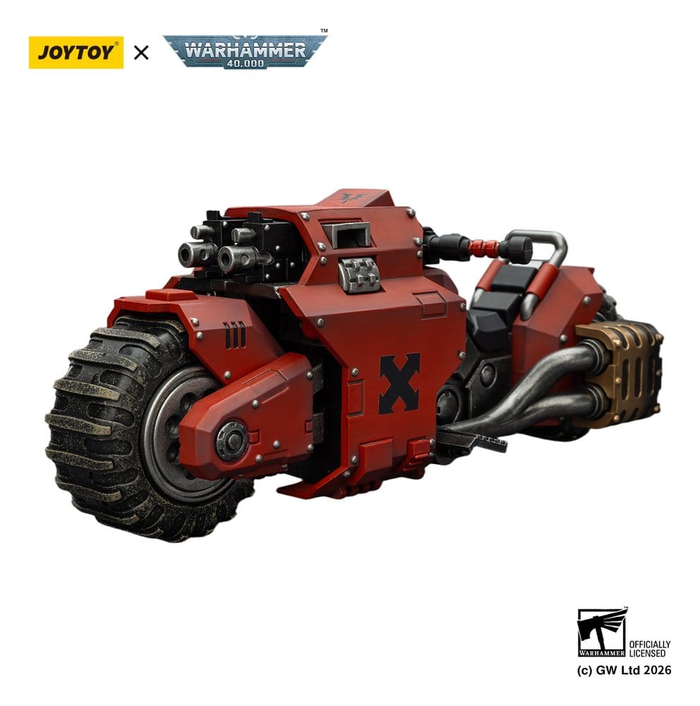 🧪 LAB | SU ORDINAZIONE Warhammer 40,000 Raider-pattern Combat Bike Blood Angels with twin-linked bolt rifles 22 cm