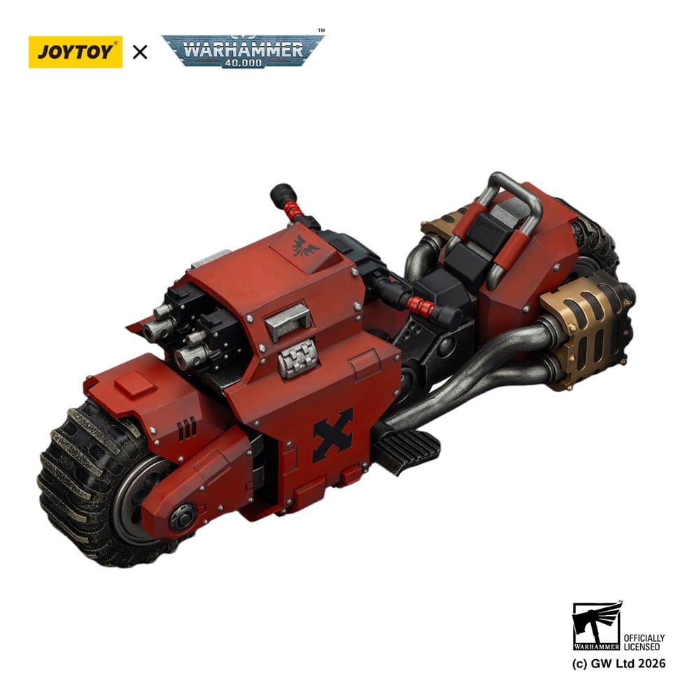 🧪 LAB | SU ORDINAZIONE Warhammer 40,000 Raider-pattern Combat Bike Blood Angels with twin-linked bolt rifles 22 cm