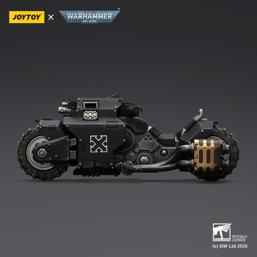 🧪 LAB | SU ORDINAZIONE Warhammer 40,000 Raider-pattern Combat Bike Raven Guard with twin-linked bolt rifles 22 cm
