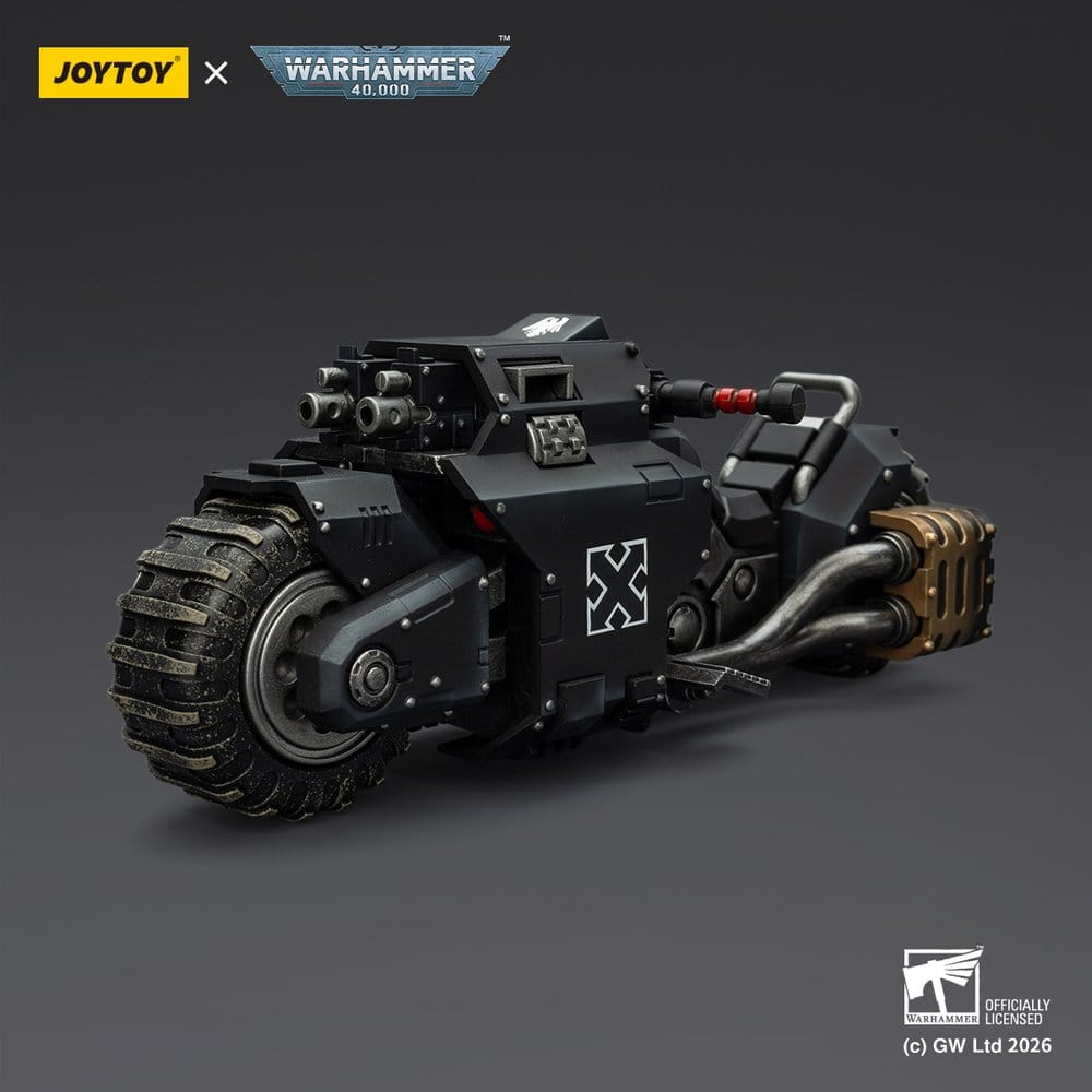 🧪 LAB | SU ORDINAZIONE Warhammer 40,000 Raider-pattern Combat Bike Raven Guard with twin-linked bolt rifles 22 cm
