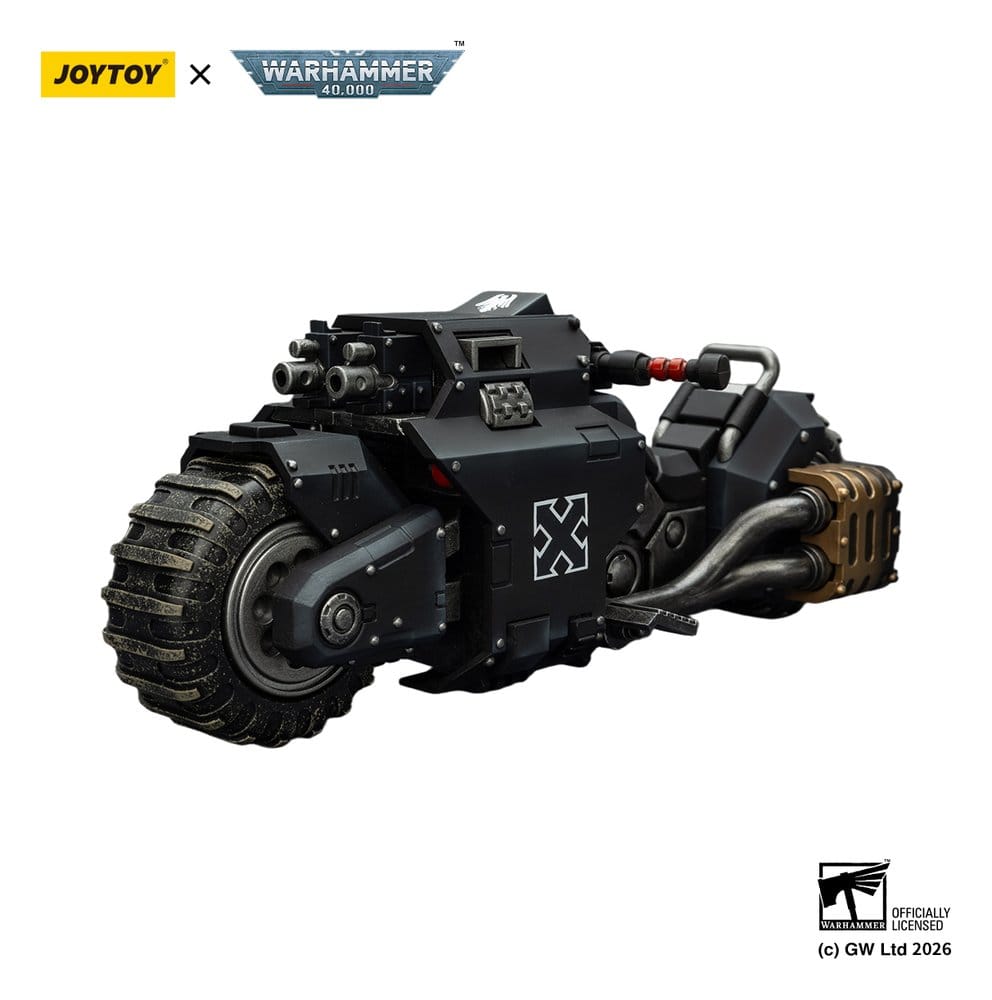 🧪 LAB | SU ORDINAZIONE Warhammer 40,000 Raider-pattern Combat Bike Raven Guard with twin-linked bolt rifles 22 cm