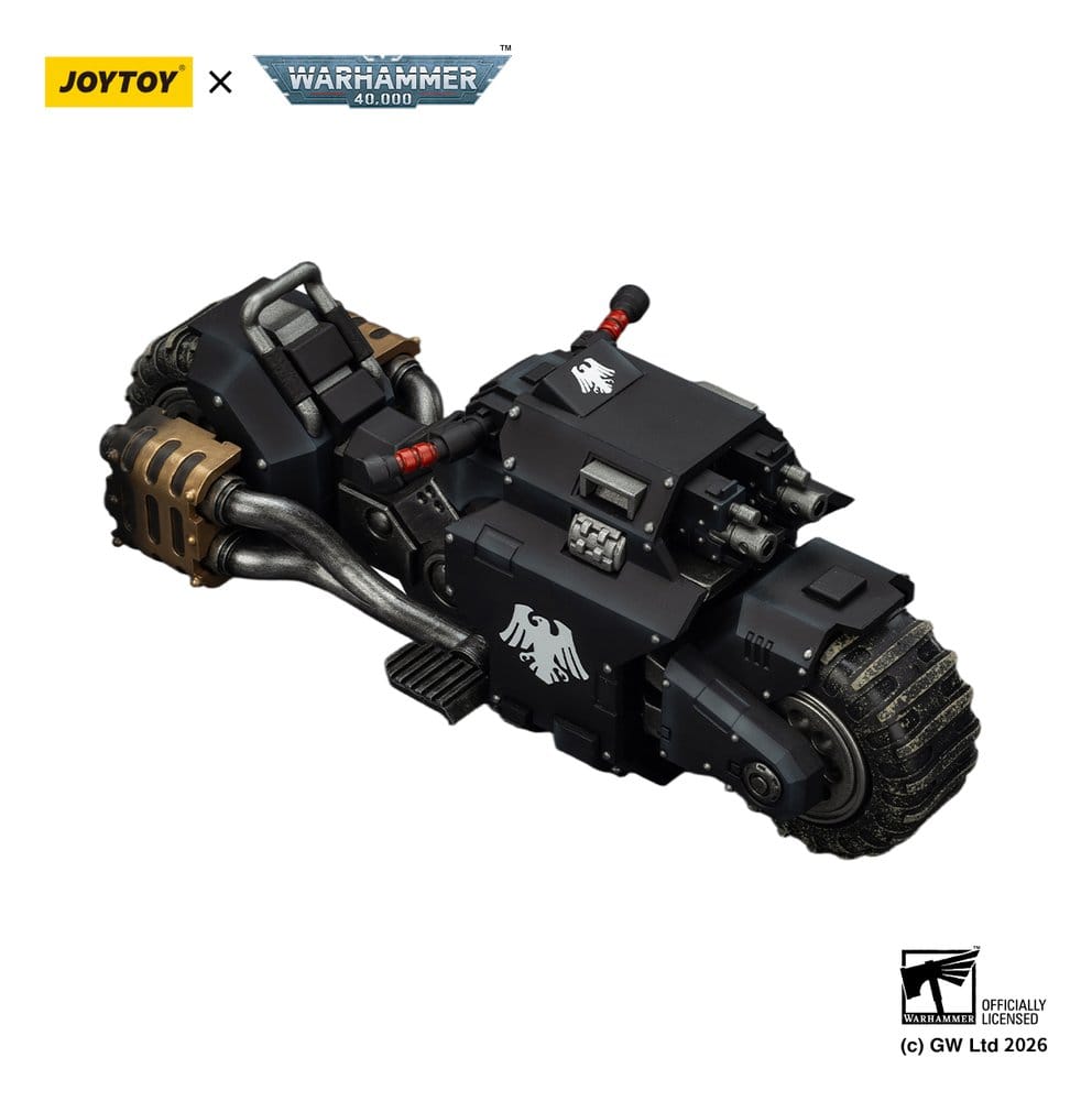 🧪 LAB | SU ORDINAZIONE Warhammer 40,000 Raider-pattern Combat Bike Raven Guard with twin-linked bolt rifles 22 cm