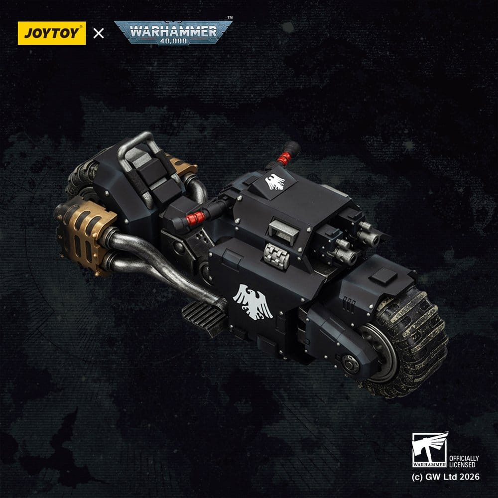🧪 LAB | SU ORDINAZIONE Warhammer 40,000 Raider-pattern Combat Bike Raven Guard with twin-linked bolt rifles 22 cm