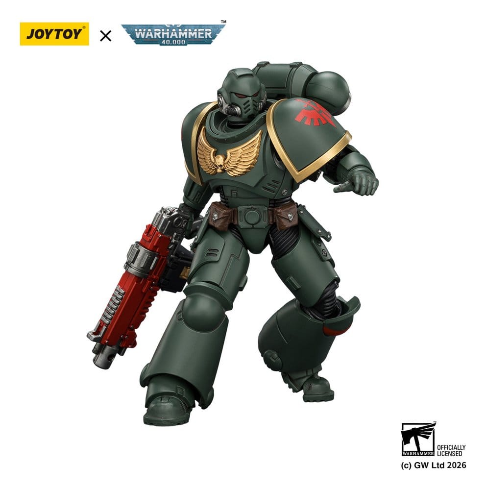 🧪 LAB | SU ORDINAZIONE Warhammer 40,000 Action Figure Dark Angels Intercessor 12 cm