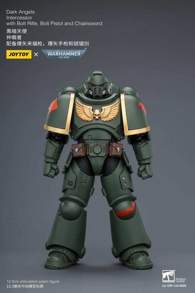 🧪 LAB | SU ORDINAZIONE Warhammer 40,000 Action Figure Dark Angels Intercessor 12 cm