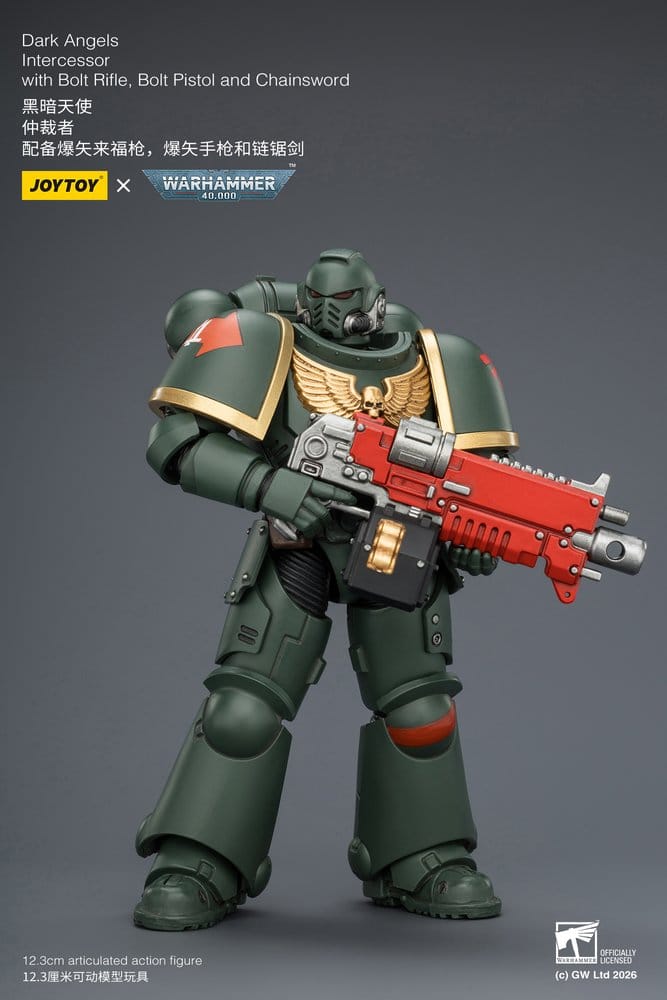 🧪 LAB | SU ORDINAZIONE Warhammer 40,000 Action Figure Dark Angels Intercessor 12 cm