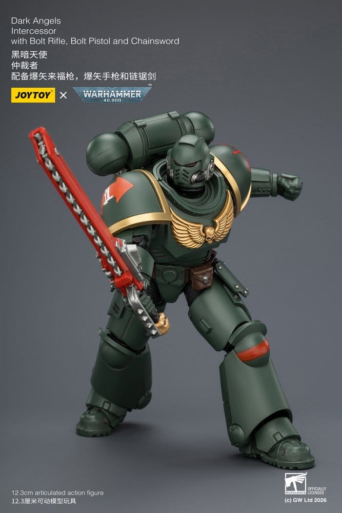🧪 LAB | SU ORDINAZIONE Warhammer 40,000 Action Figure Dark Angels Intercessor 12 cm