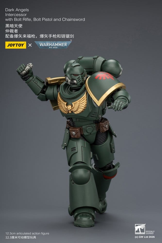 🧪 LAB | SU ORDINAZIONE Warhammer 40,000 Action Figure Dark Angels Intercessor 12 cm