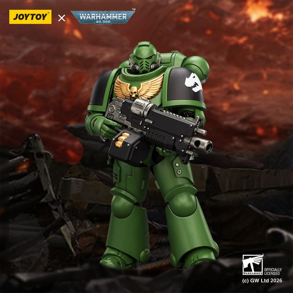 🧪 LAB | SU ORDINAZIONE Warhammer 40,000 Action Figure Salamanders Intercessor 12 cm