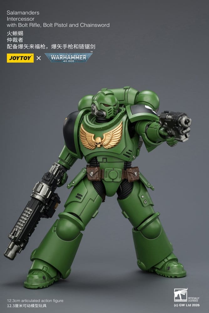🧪 LAB | SU ORDINAZIONE Warhammer 40,000 Action Figure Salamanders Intercessor 12 cm