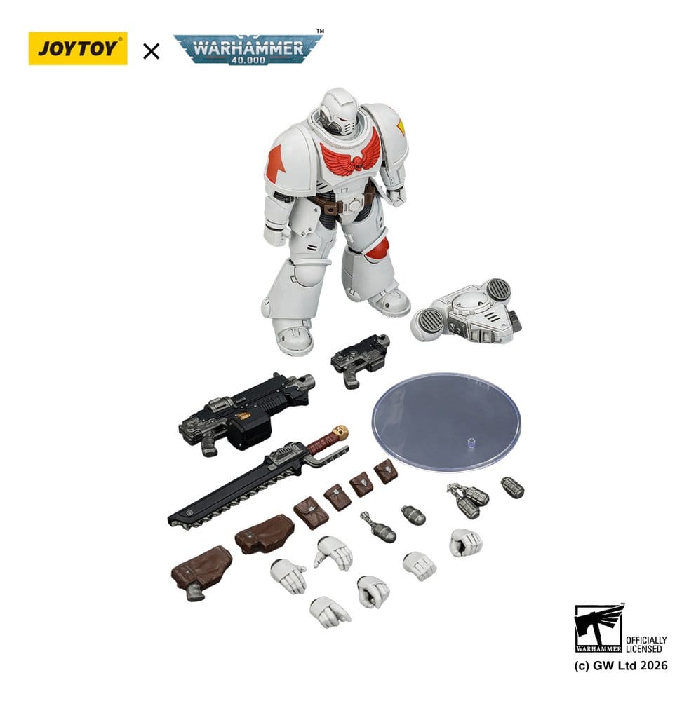 🧪 LAB | SU ORDINAZIONE Warhammer 40,000 Action Figure White Scars Intercessor 12 cm
