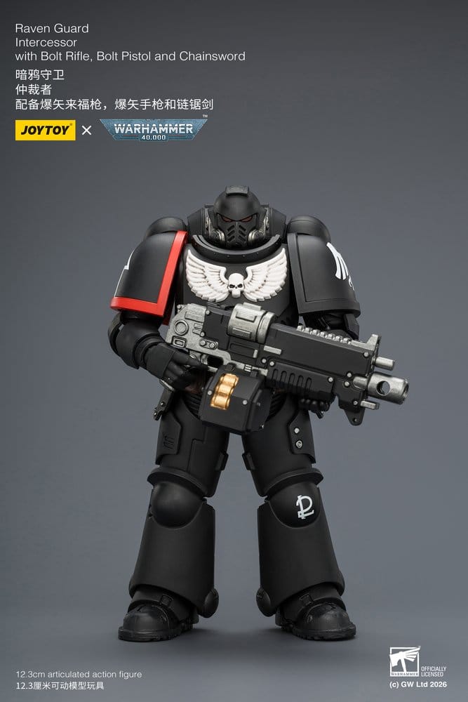 🧪 LAB | SU ORDINAZIONE Warhammer 40,000 Action Figure Raven Guard Intercessor 12 cm