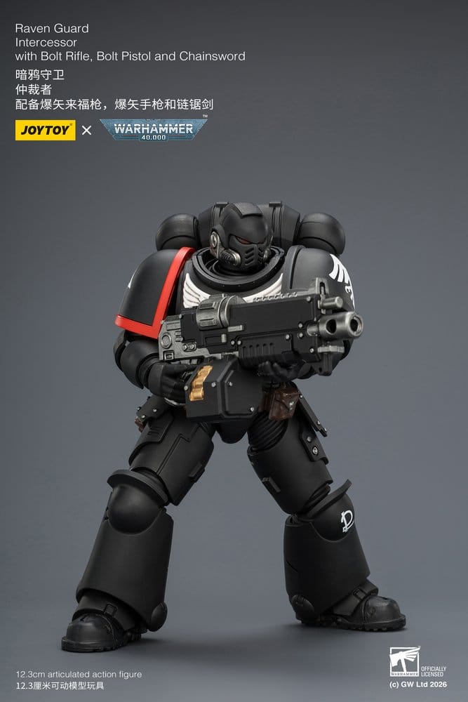 🧪 LAB | SU ORDINAZIONE Warhammer 40,000 Action Figure Raven Guard Intercessor 12 cm