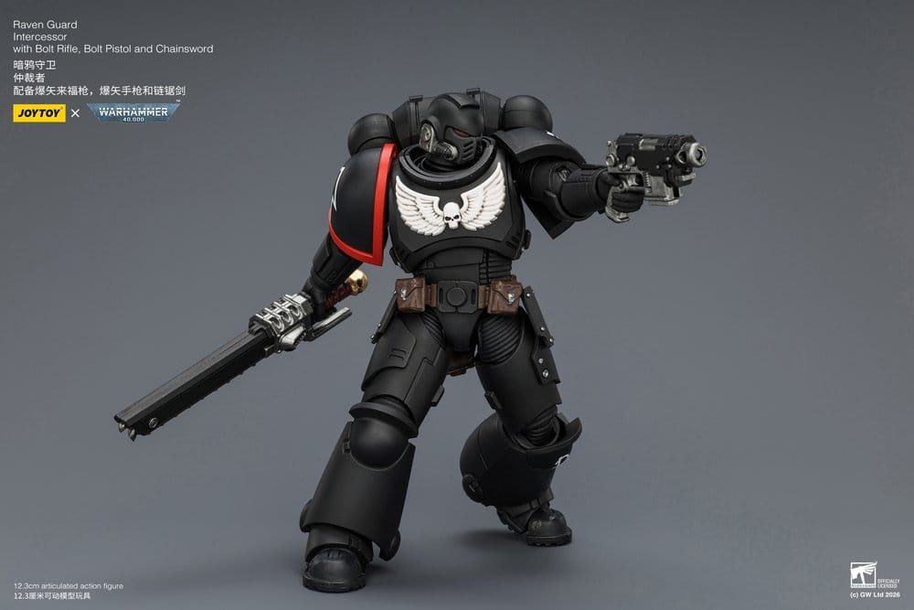 🧪 LAB | SU ORDINAZIONE Warhammer 40,000 Action Figure Raven Guard Intercessor 12 cm