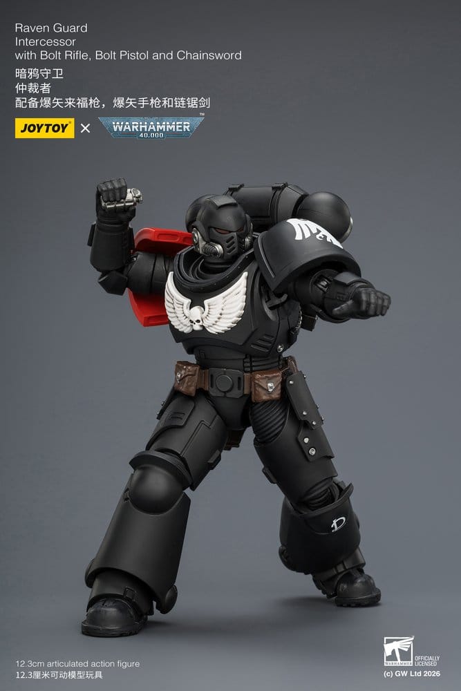 🧪 LAB | SU ORDINAZIONE Warhammer 40,000 Action Figure Raven Guard Intercessor 12 cm