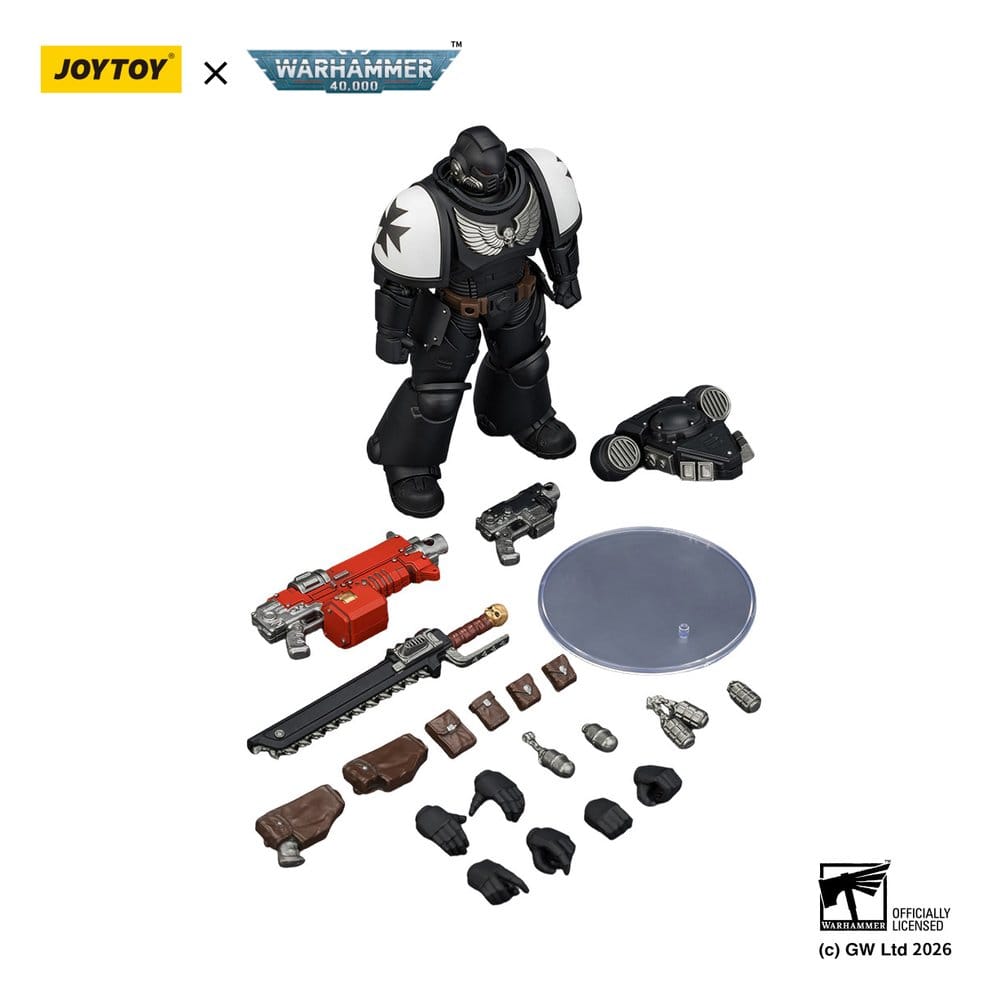🧪 LAB | SU ORDINAZIONE Warhammer 40,000 Action Figure Black Templars Intercessor 12 cm