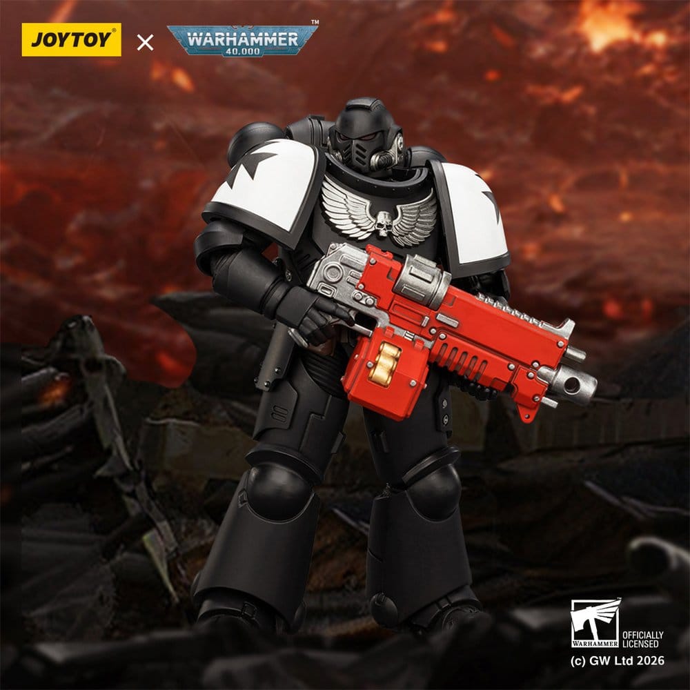 🧪 LAB | SU ORDINAZIONE Warhammer 40,000 Action Figure Black Templars Intercessor 12 cm