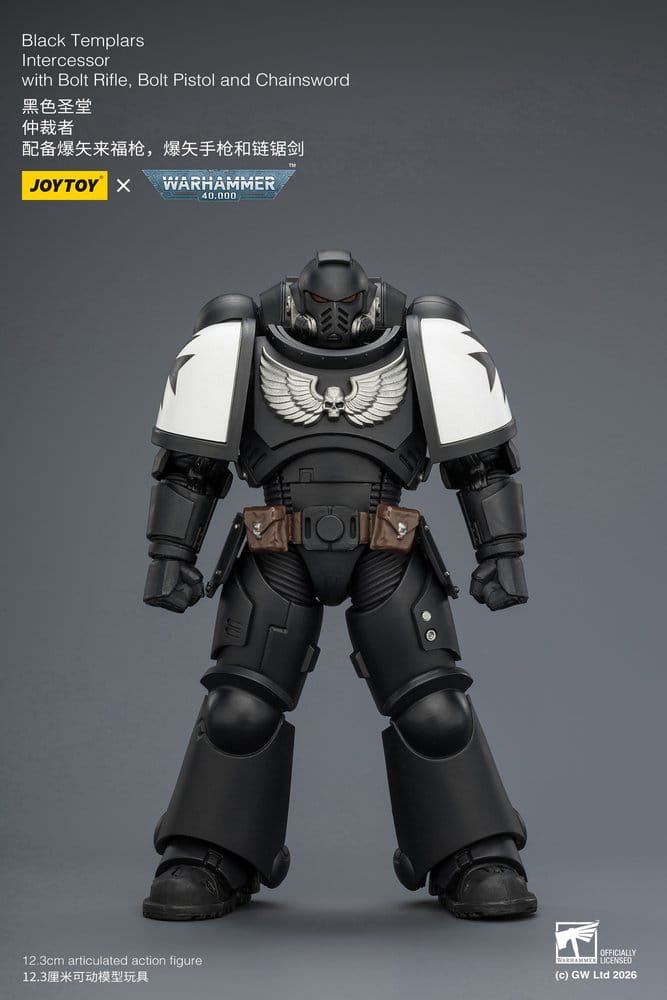 🧪 LAB | SU ORDINAZIONE Warhammer 40,000 Action Figure Black Templars Intercessor 12 cm