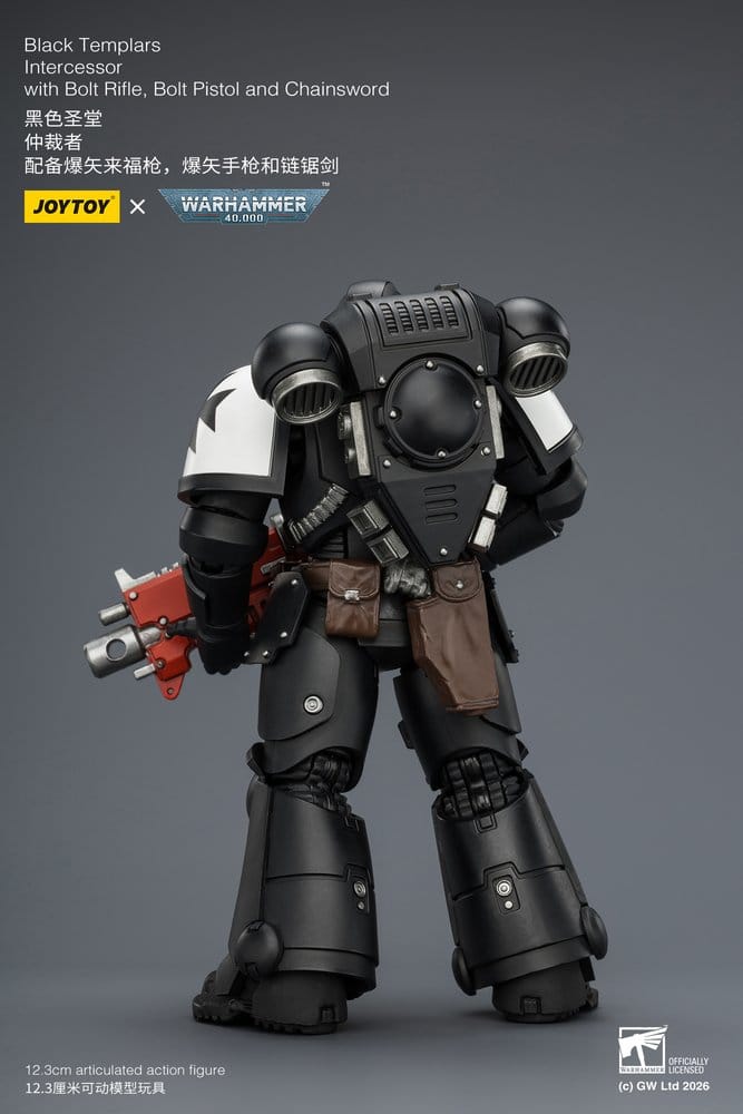 🧪 LAB | SU ORDINAZIONE Warhammer 40,000 Action Figure Black Templars Intercessor 12 cm