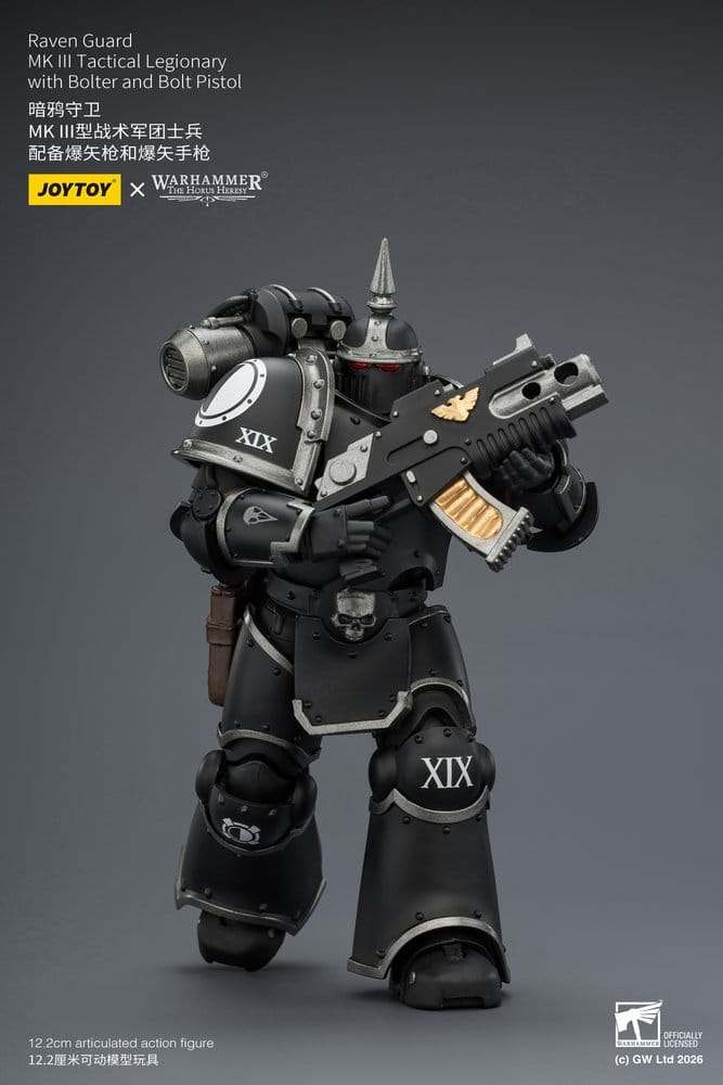 🧪 LAB | SU ORDINAZIONE Warhammer 40,000 Action Figure Raven Guard MK III Tactical Legionary 12 cm