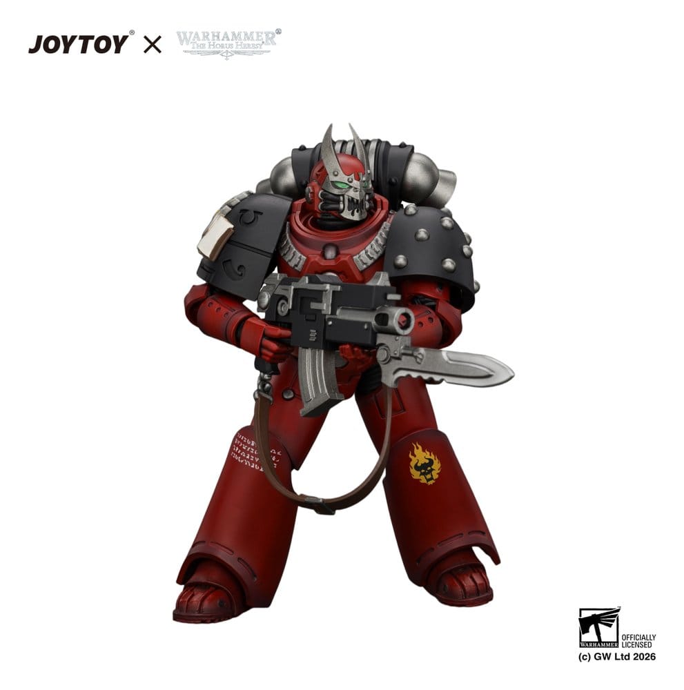 🧪 LAB | PREORDINE+ 03/2027 Warhammer The Horus Heresy Action Figure Word Bearers MkVI Tactical Sergeant 12 cm