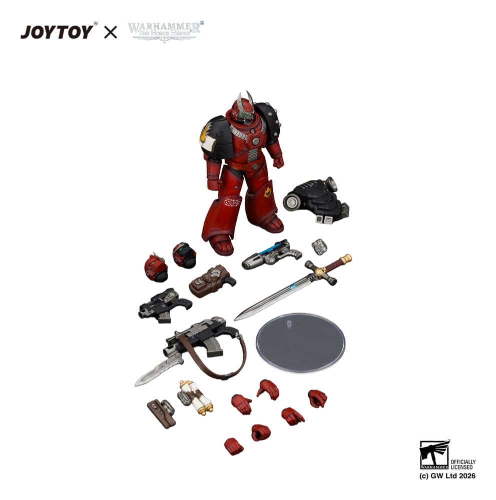 🧪 LAB | PREORDINE+ 03/2027 Warhammer The Horus Heresy Action Figure Word Bearers MkVI Tactical Sergeant 12 cm